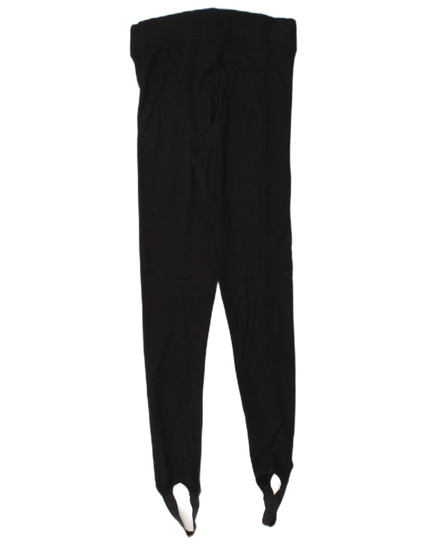 Leggings de estribo feminino Topshop Reino Unido 6 XS preto viscose
