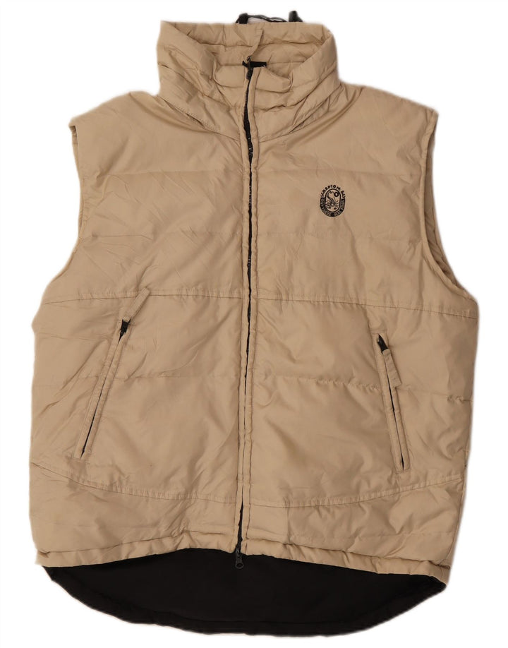 Scorpion Bay Mens acolchoado Gilet UK 38 poliéster bege médio