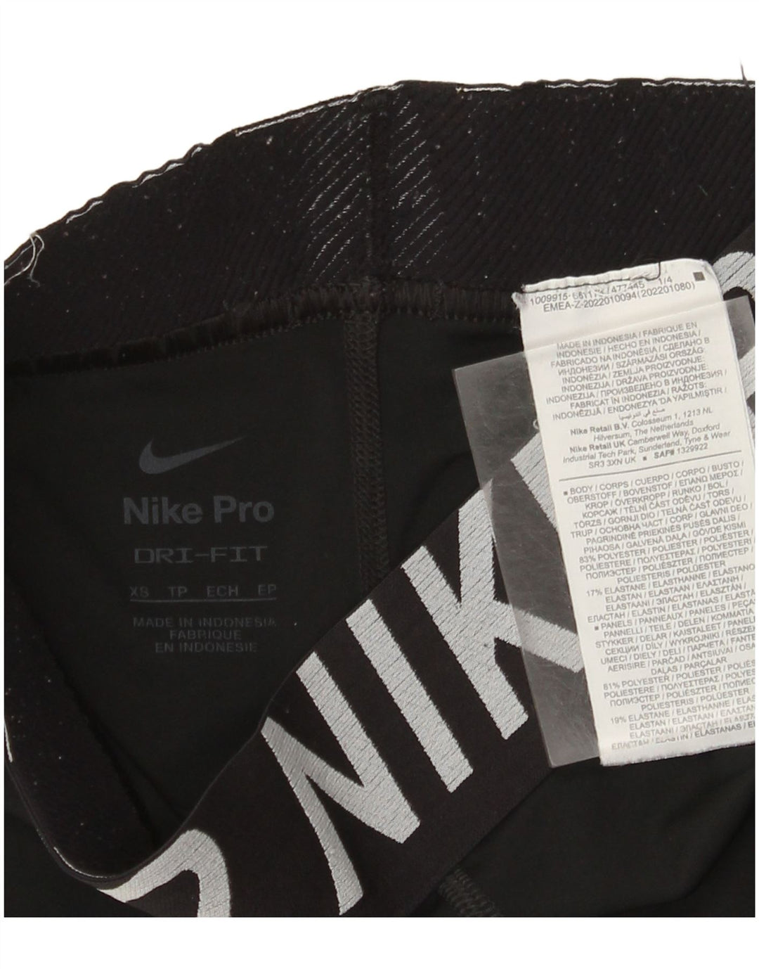 Leggings Nike Dri Fit Graphic UK 4 XS Preto Poliéster