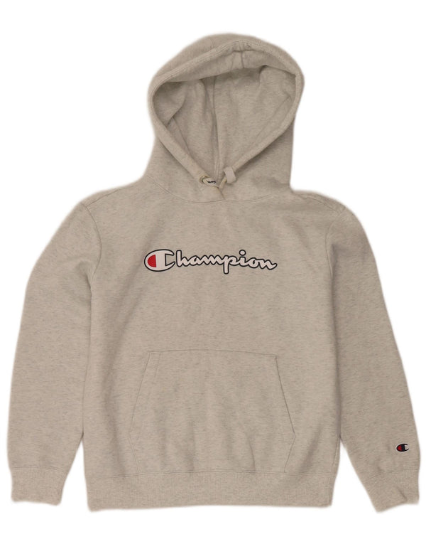 Jumper com capuz gráfico masculino Champion XS cinza manchado