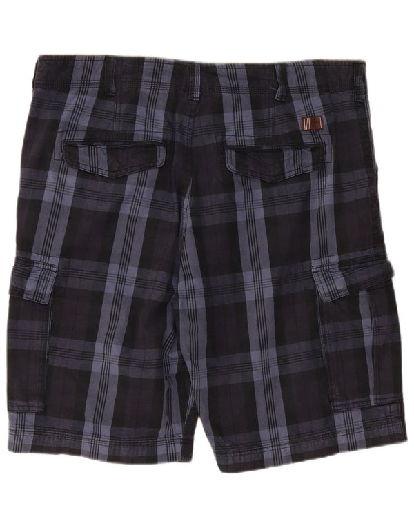 Timberland Mens Cargo Shorts W36 Grande Algodão Azul Marinho