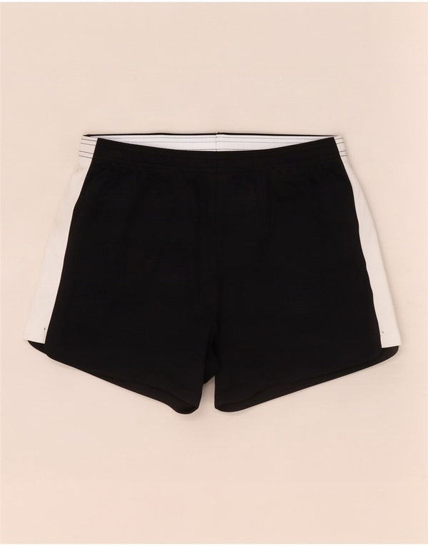 Shorts esportivos masculinos Nike Dri Fit médio preto colorblock poliéster