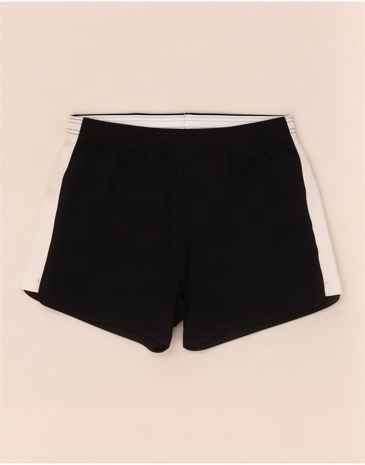 Shorts esportivos masculinos Nike Dri Fit médio preto colorblock poliéster