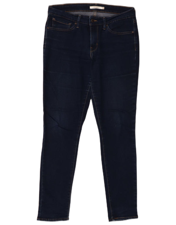 Calça jeans feminina Levi's 711 skinny W30 L30 azul marinho algodão