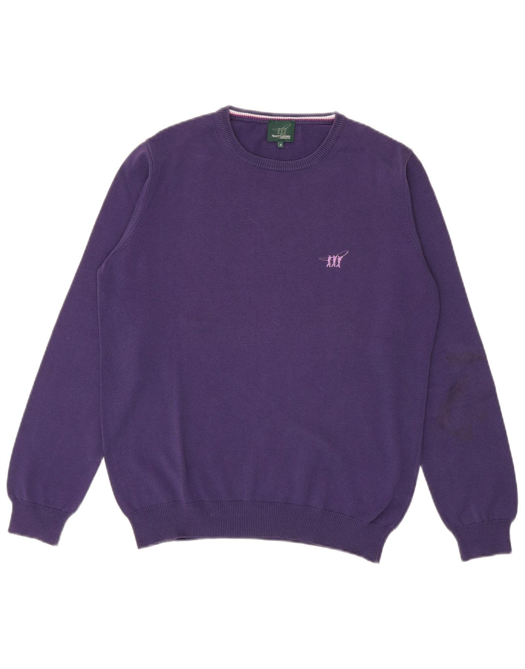 Suéter masculino Henry Cottons com gola redonda, pequeno roxo