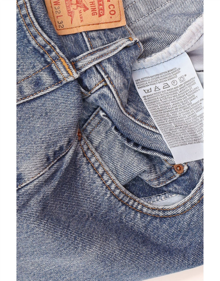Levi's Masculino 582 Straight Jeans W32 L28 Azul Algodão