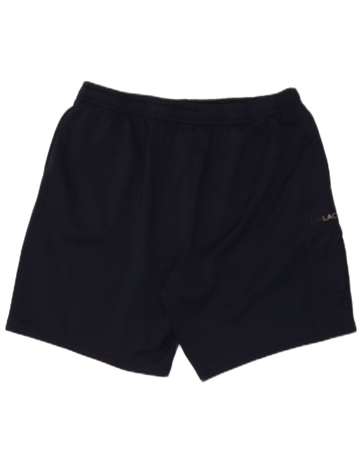 Shorts esportivos masculinos Lacoste Regular Fit Cargo tamanho 7 2XL azul marinho poliéster