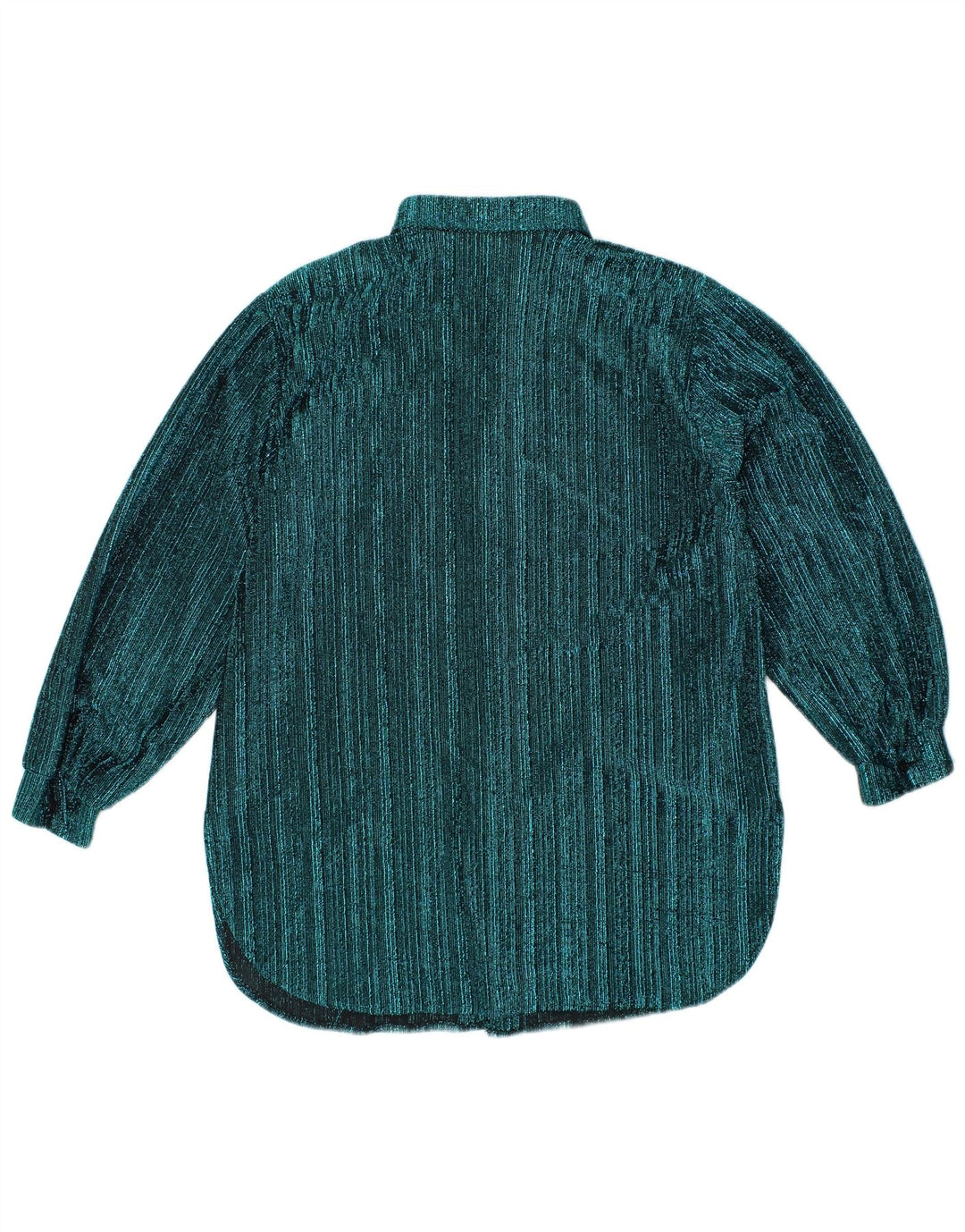 Blusa feminina VINTAGE UK 14 grande listrada azul