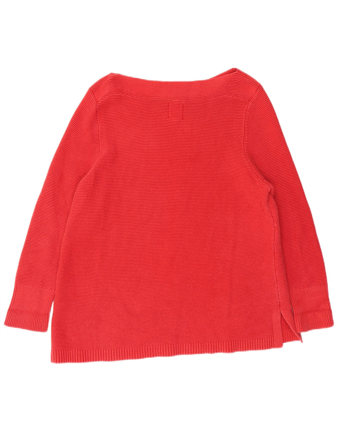 WHITE STUFF Suéter feminino com gola canoa Reino Unido 22 3XL algodão vermelho