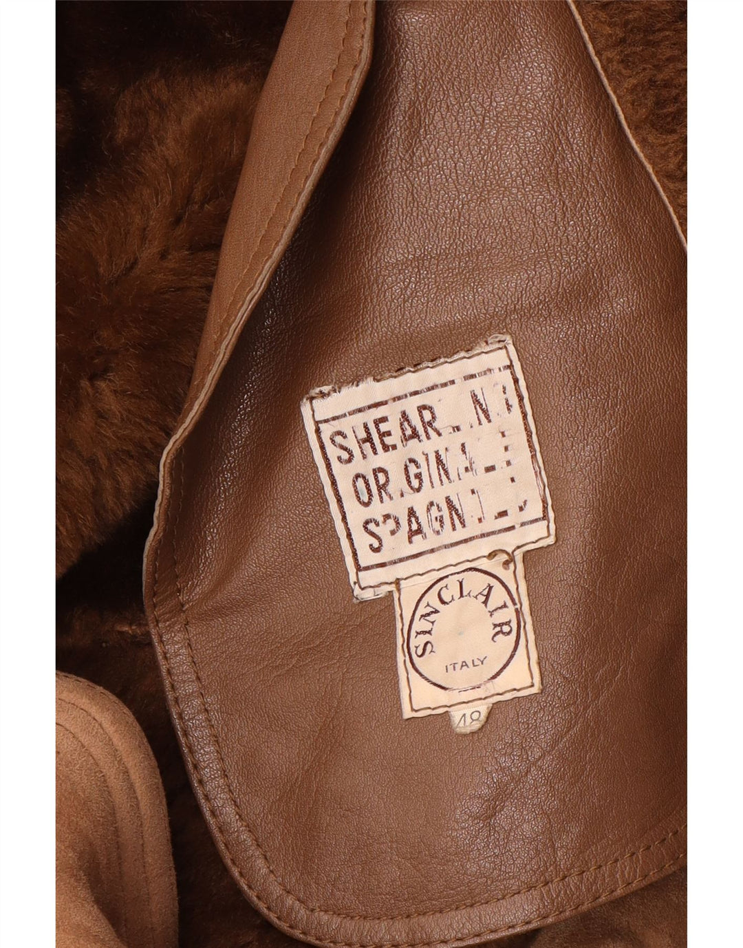 Casaco feminino Sinclair Shearling IT 48 XL marrom shearling