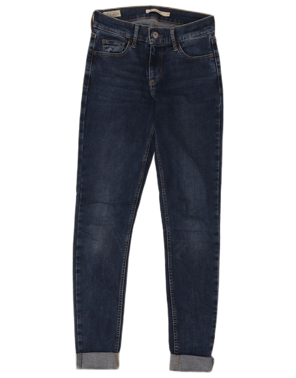 Calça jeans feminina Levi's 710 Super Skinny W26 L32 azul marinho algodão