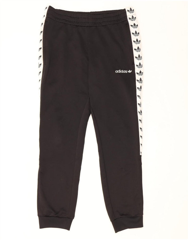 Adidas masculino gráfico calças de treino joggers médio preto colorblock