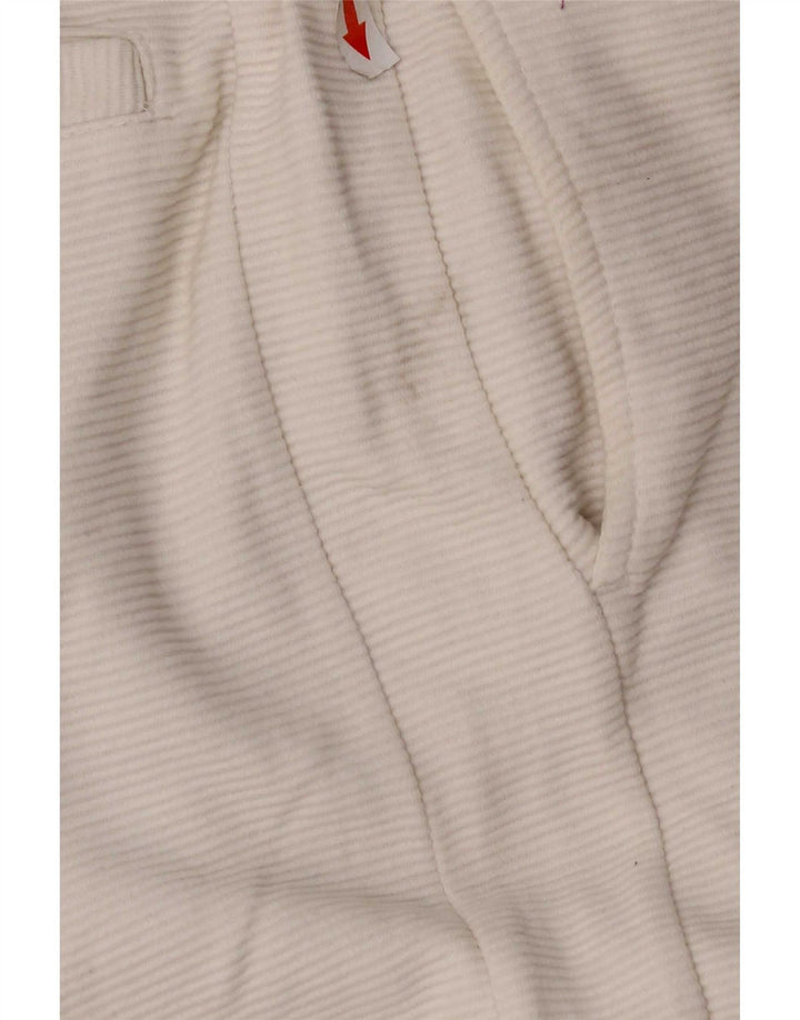 Zara Shorts esportivos masculinos pequenos de algodão listrado branco