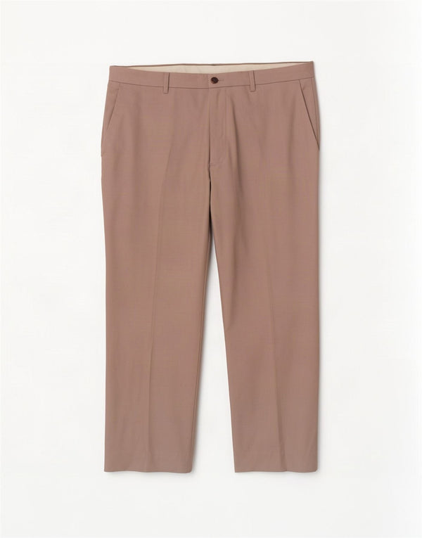 Calça chino masculina Marks & Spencer sob medida e corte reto W40 L25 cinza