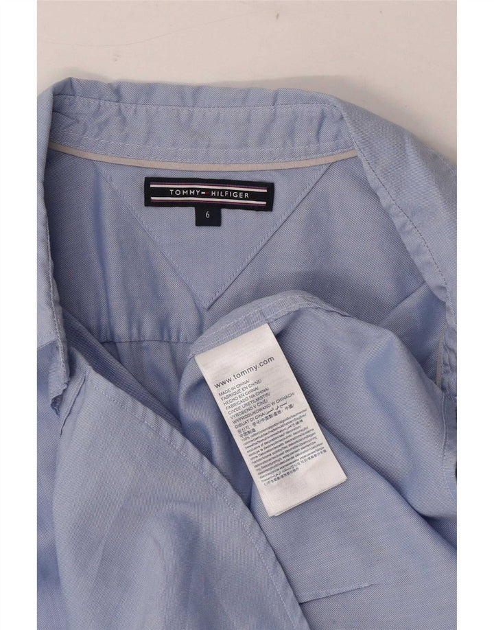 Camisa feminina Tommy Hilfiger EUA 6 algodão azul médio