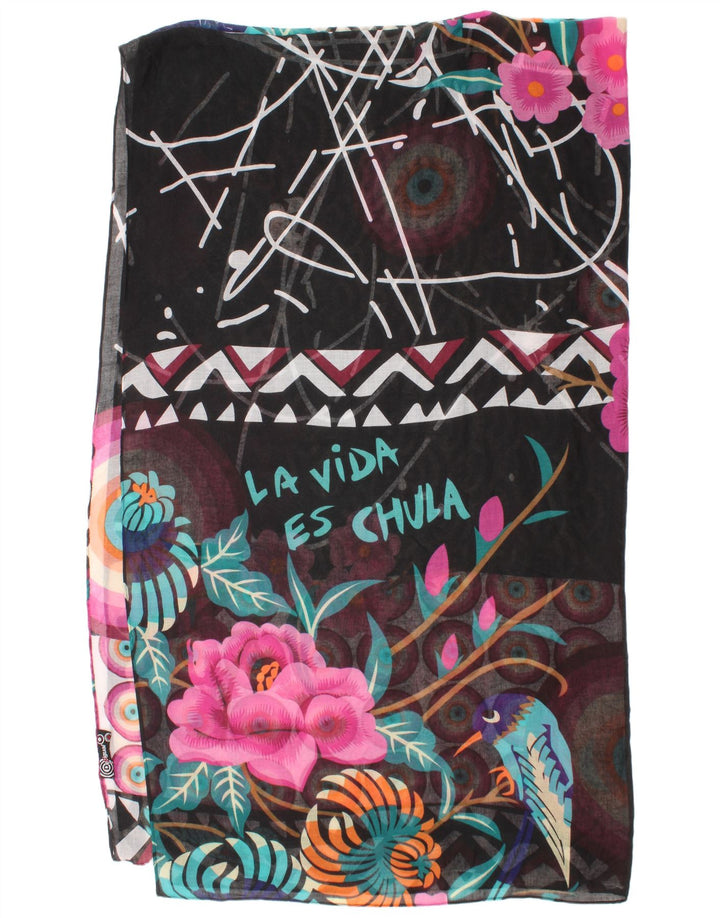 Desigual Lenço Retângulo Feminino Gráfico Tamanho Único Multicolorido Boêmio
