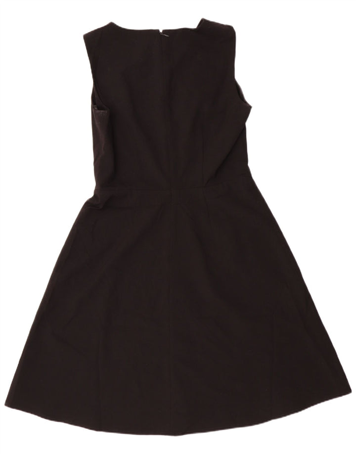 Vestido feminino Calvin Klein sem mangas evasê US 8 médio preto