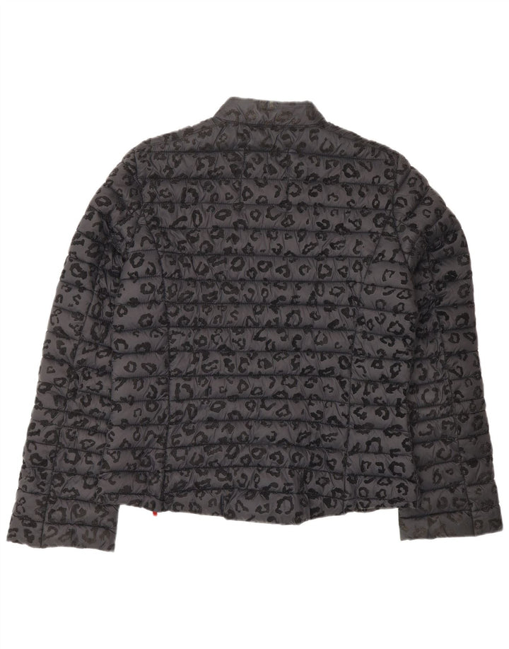 Jaqueta acolchoada feminina FRIEDA & FREDDIES EU 40 cinza médio estampa animal