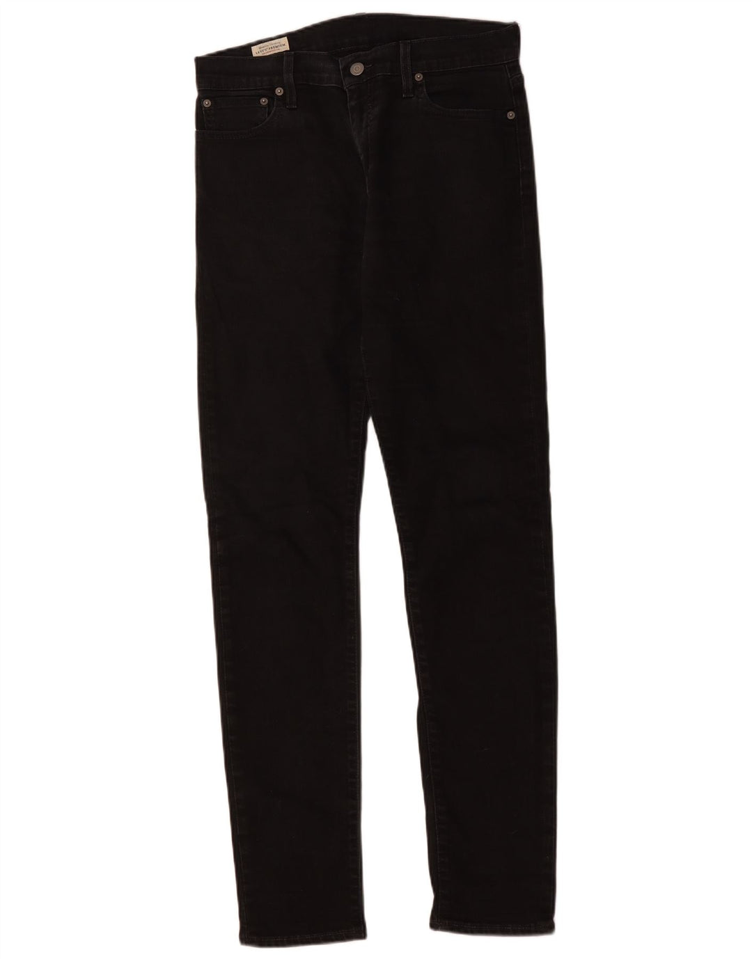 LEVI'S Masculino 512 Slim Tapered Jeans W30 L34 Algodão Preto