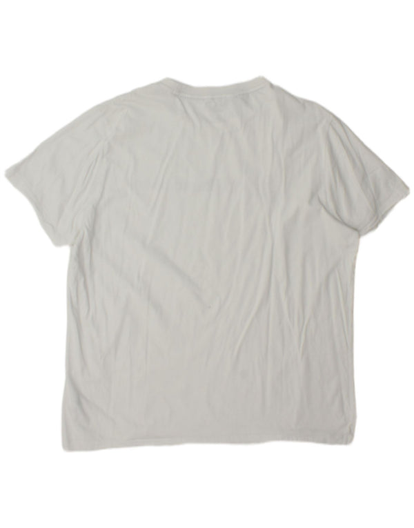 Camiseta masculina gráfica Puma Top 2XL algodão branco