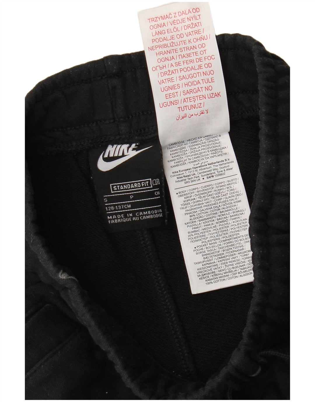 Shorts esportivos gráficos NIKE para meninos de 8 a 9 anos, pequeno, preto, algodão