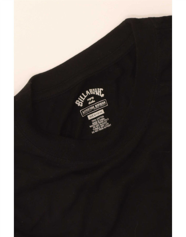 Camiseta gráfica masculina Billabong Top médio algodão preto