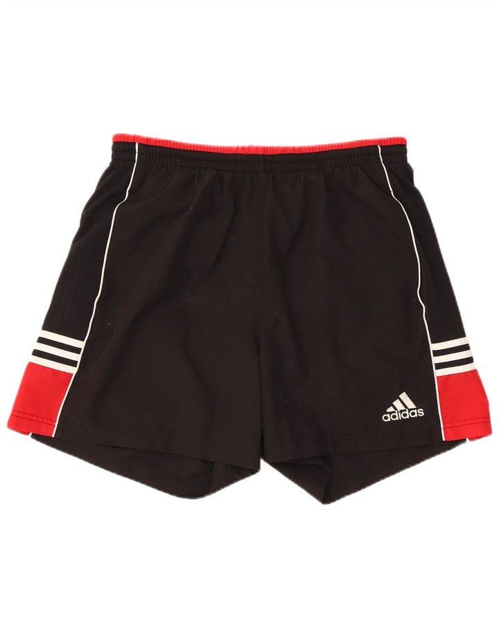 Shorts esportivos masculinos Adidas UK 38 médio preto colorblock poliéster