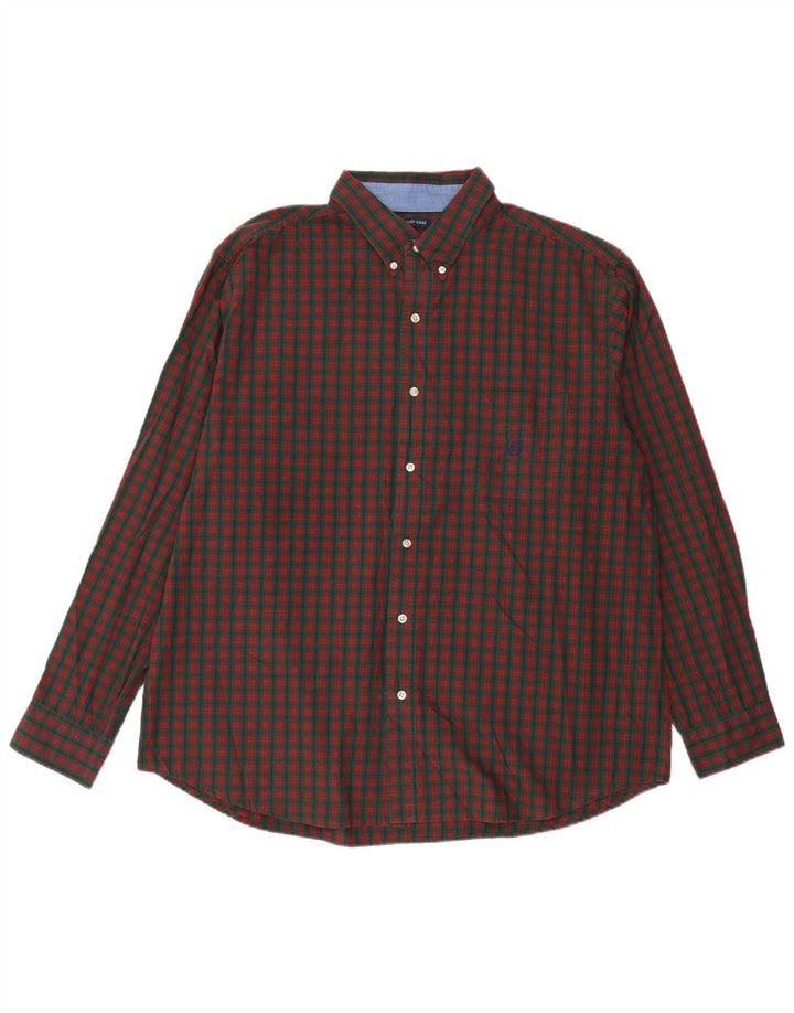 Camisa masculina Chaps 2XL algodão xadrez verde