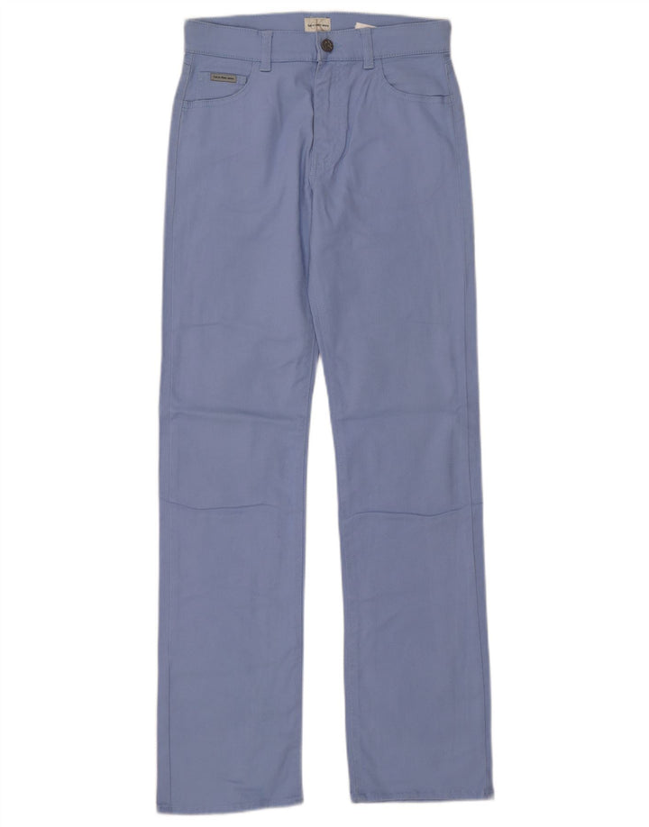 Calça jeans reta feminina CALVIN KLEIN W27 L31 algodão azul