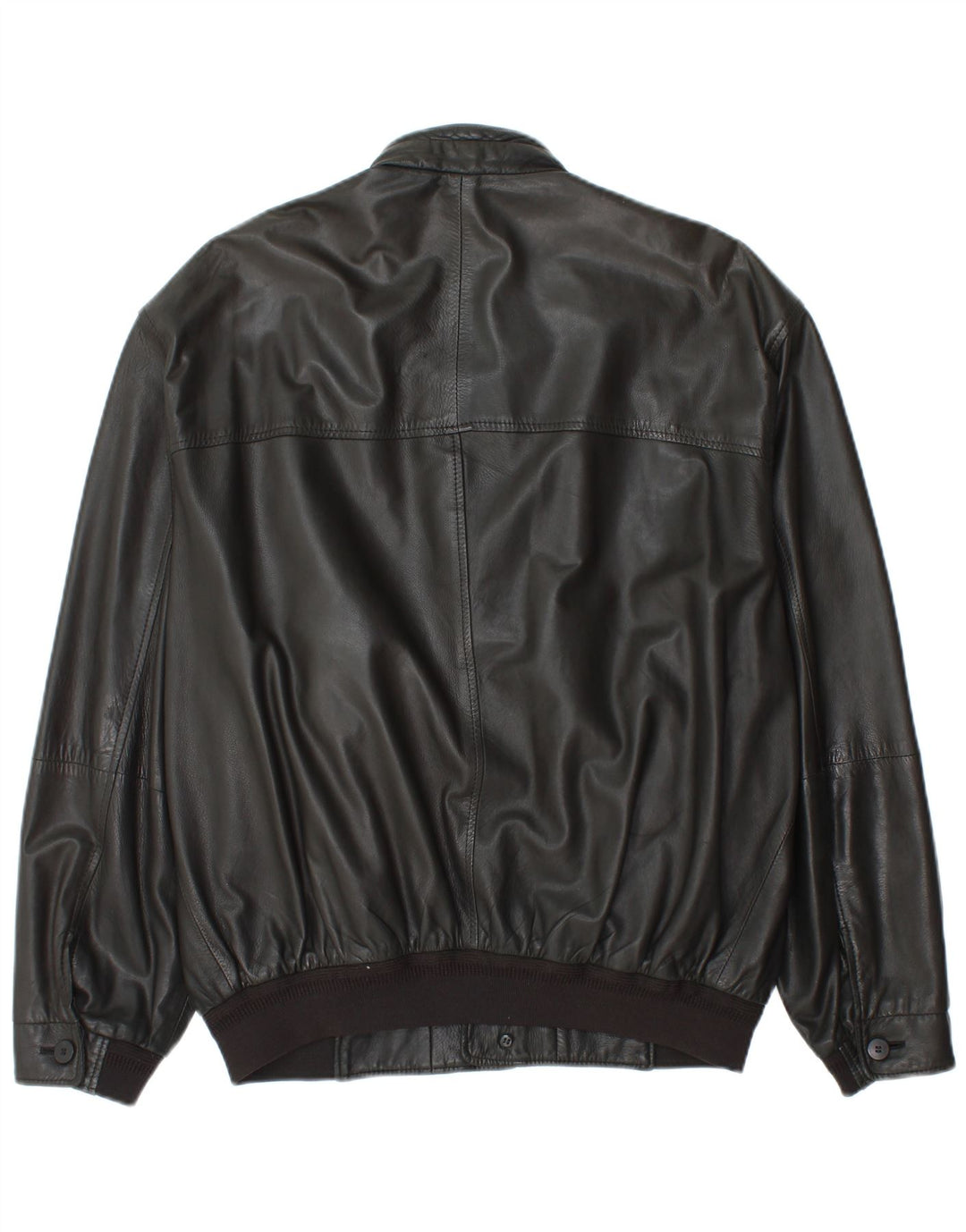 Jaqueta de couro masculina KAPRAUN UK 40 grande preta