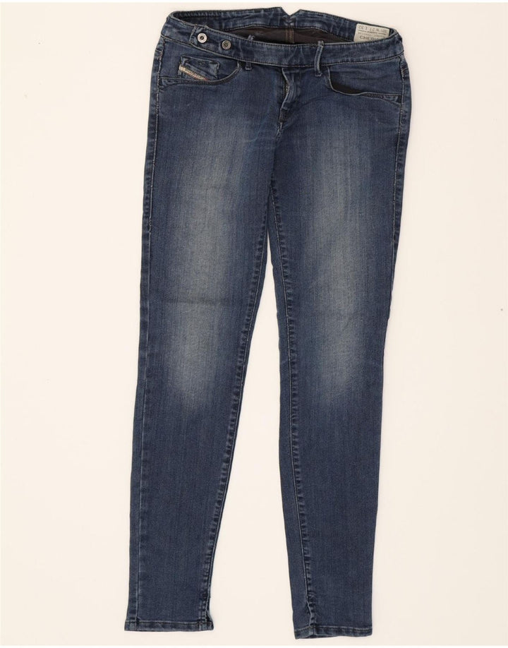 DIESEL Womens Skinny Jeans W27 L32 Blue Cotton Vintage Diesel and Second-Hand Diesel from Messina Hembry 