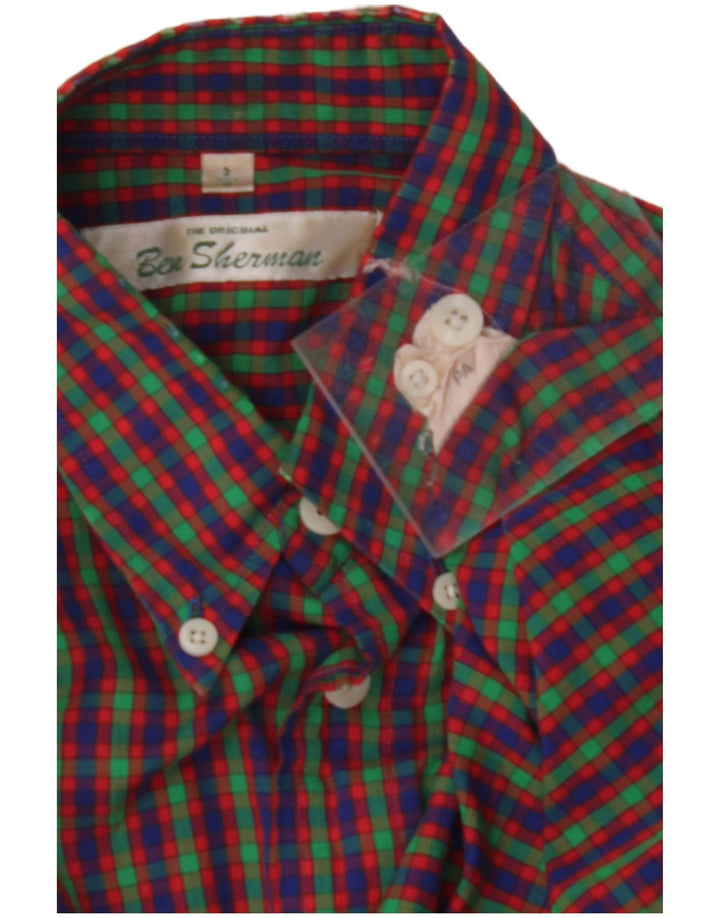 Camisa masculina BEN SHERMAN média xadrez multicolorida