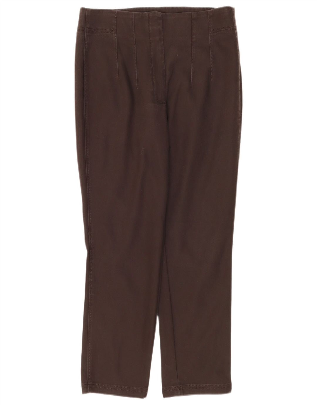 Calça feminina cortada reta Massimo Dutti EU 40 médio W30 L26 marrom