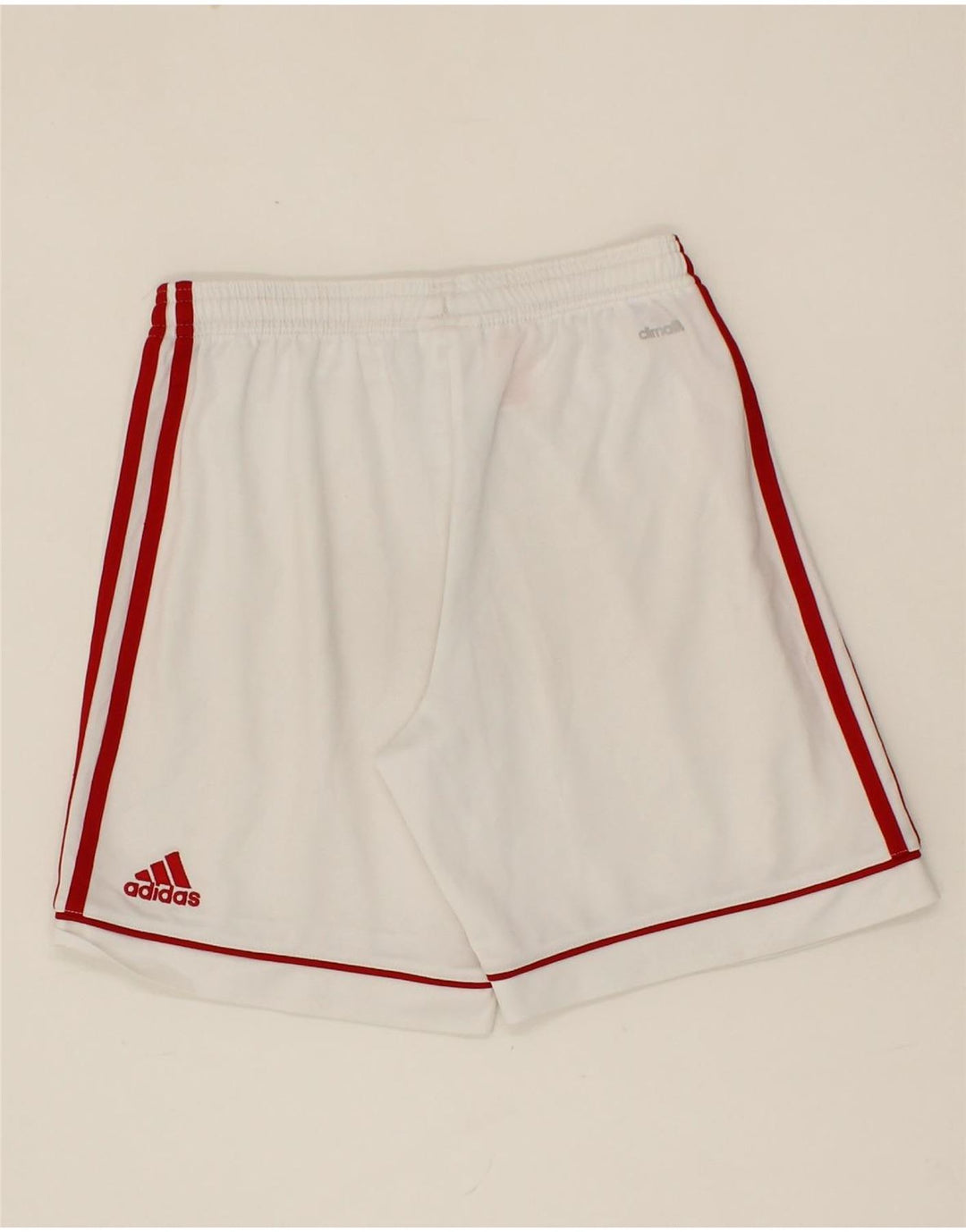 ADIDAS Boys Climalite Sport Shorts 11-12 Years White Polyester Vintage Adidas and Second-Hand Adidas from Messina Hembry 