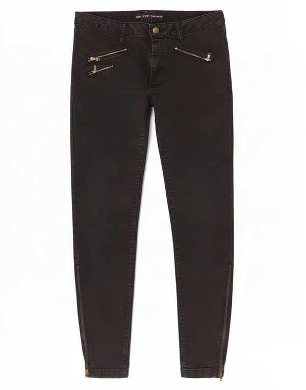 Zara Jeans Skinny Feminino EU 42 Grande W32 L27 Preto