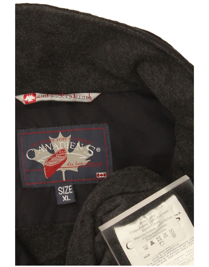 Jaqueta bomber masculina Canadiens UK 42 XL preto nylon