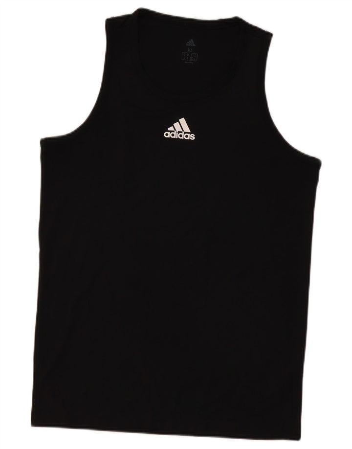 Adidas Mens Graphic Vest Top Médio Poliéster Preto