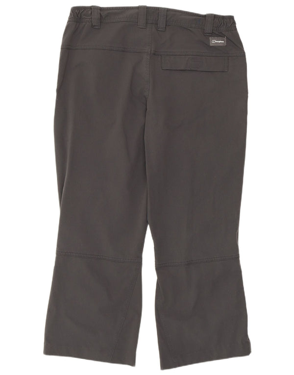 Calça feminina de caminhada Berghaus UK 14 grande W34 L25 cinza poliamida