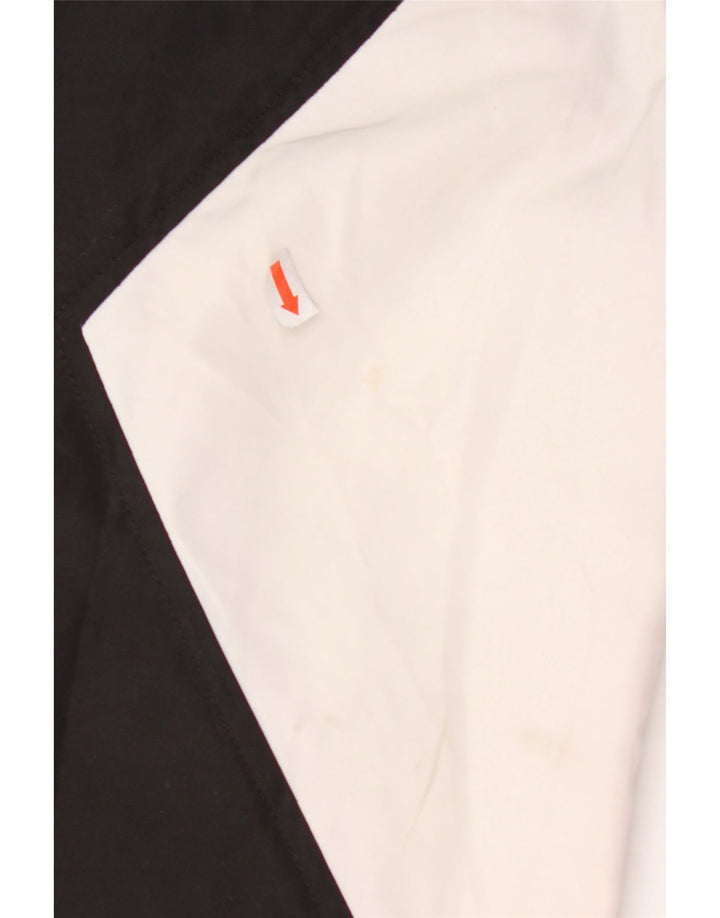 Jaqueta de chuva masculina SUPERDRY com capuz UK 40 grande preta manchada