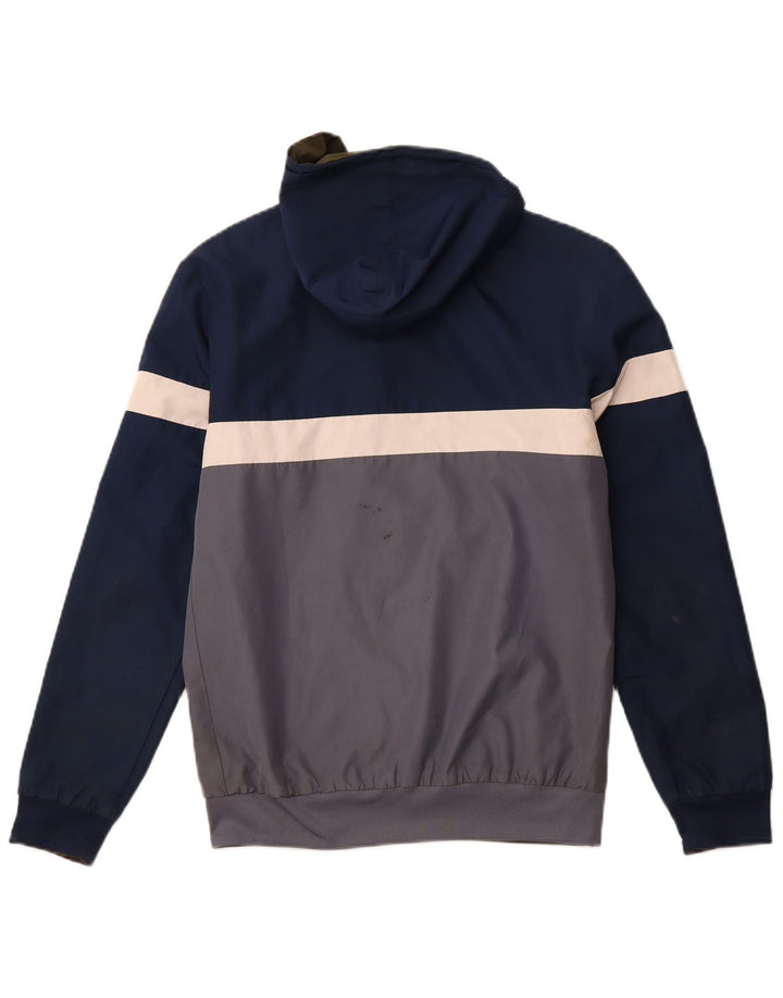 ADIDAS Mens Hooded Reversible Tracksuit Top Jacket XS Khaki Poliéster