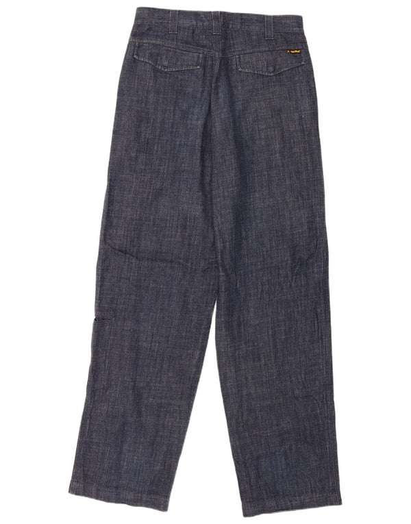 Calça chino masculina Meltin' Pot com ajuste solto W32 L34 algodão azul