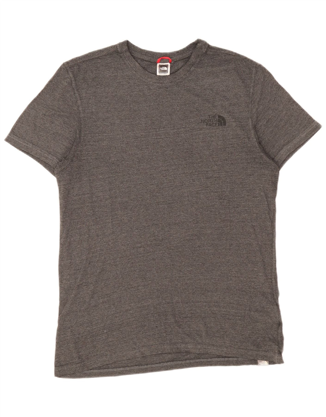 Camiseta masculina The North Face algodão manchado cinza médio