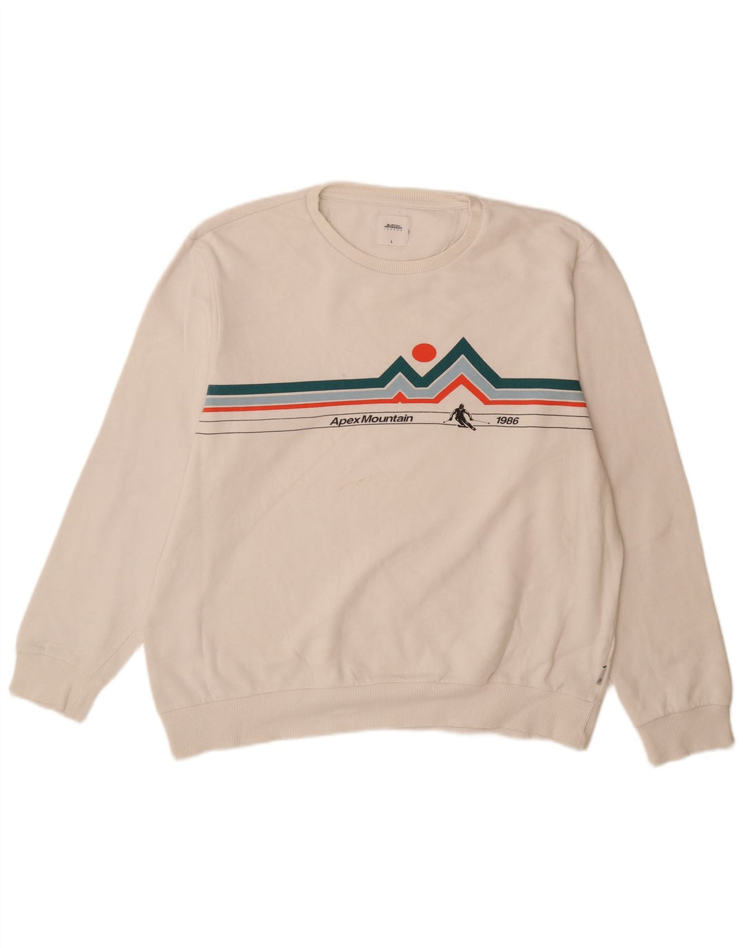 BURTON moletom masculino jumper grande algodão branco