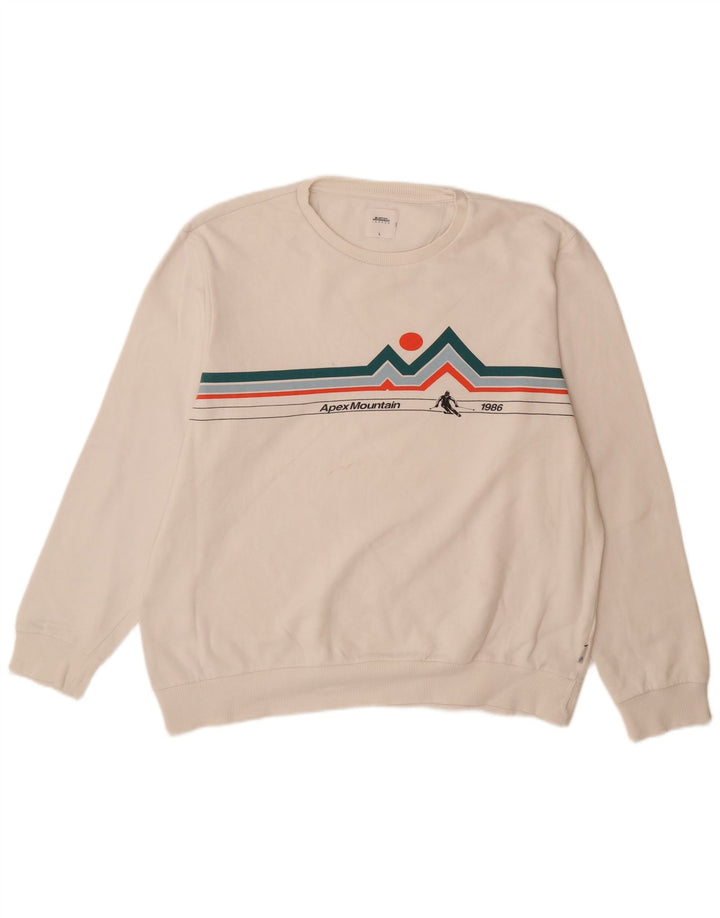 BURTON moletom masculino jumper grande algodão branco
