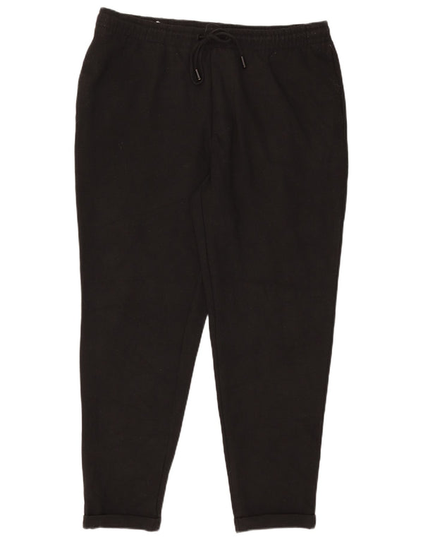 Calça de treino masculina Zara XL preto poliéster