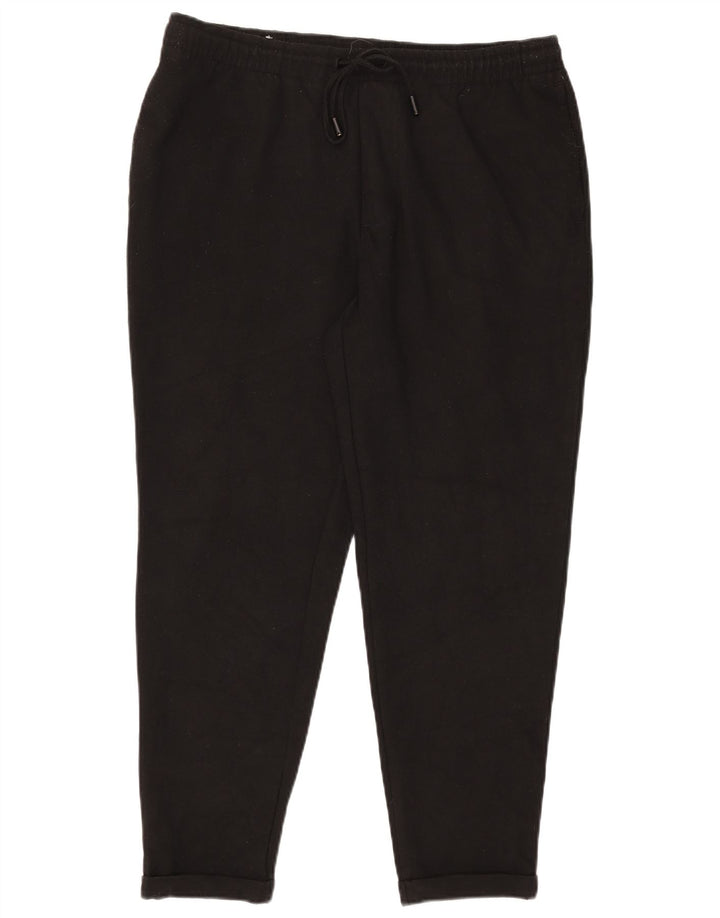 Calça de treino masculina Zara XL preto poliéster