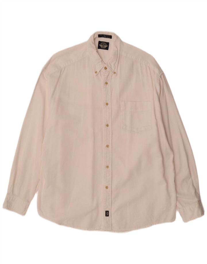 Camisa masculina DOCKERS grande algodão branco