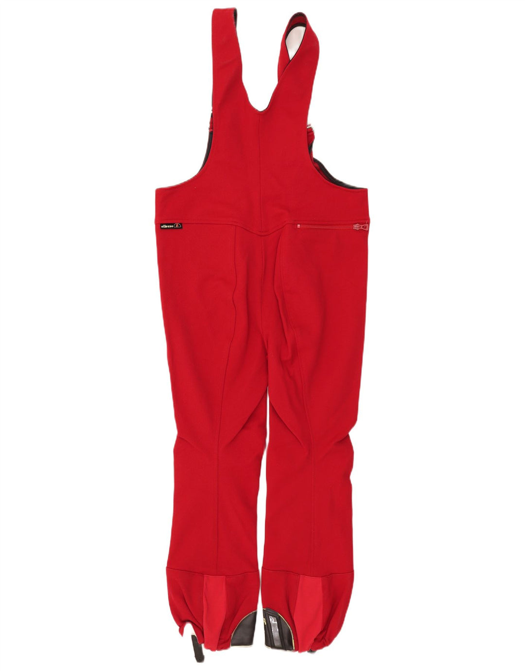 Ellesse Womens Dungarees Ski Pants UK 14 Medium Red