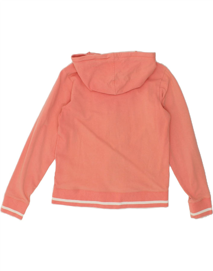 REEBOK Womens Zip Hoodie Sweater UK 14 Medium Pink Cotton Vintage Reebok and Second-Hand Reebok from Messina Hembry 
