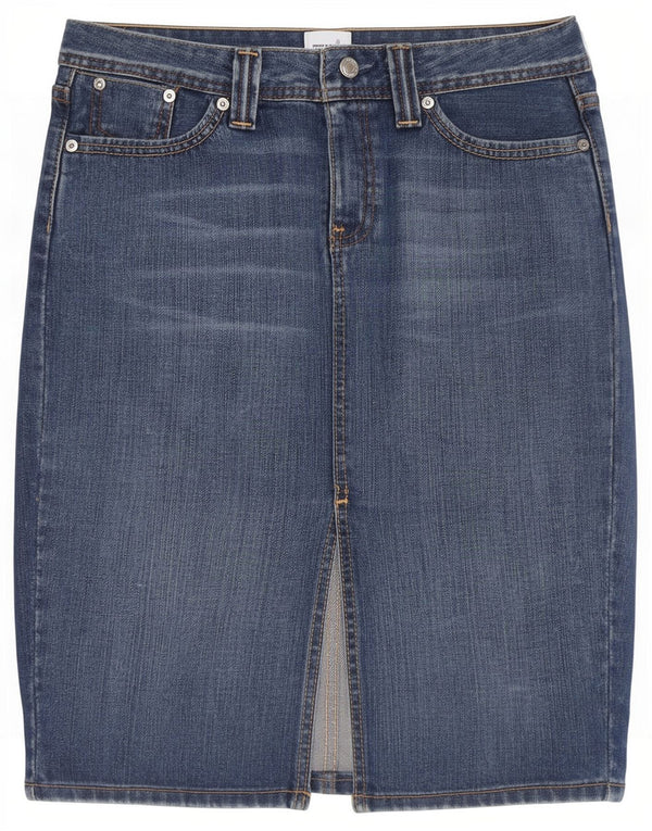 Saia jeans feminina Levi's médio W30 algodão azul